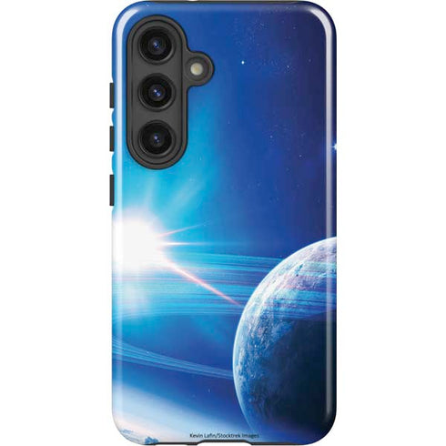 View of a Planet as it Looms in Close Orbit and with Rings Galaxy S24 Plus Impact Case